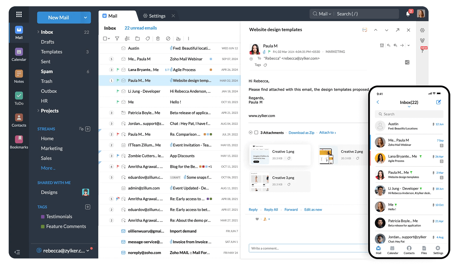 Zoho Mail Lite (anual)